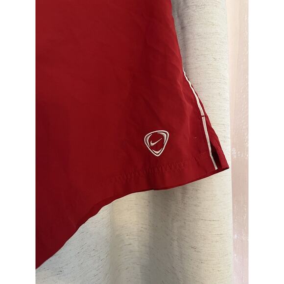 Nike Shorts Men’s Small Red Gray Shield Short Jogging Running Gym Athleisure - Picture 2 of 6
